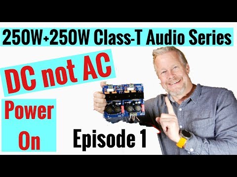 Class T Audio Power Amplifier - DC voltage power up